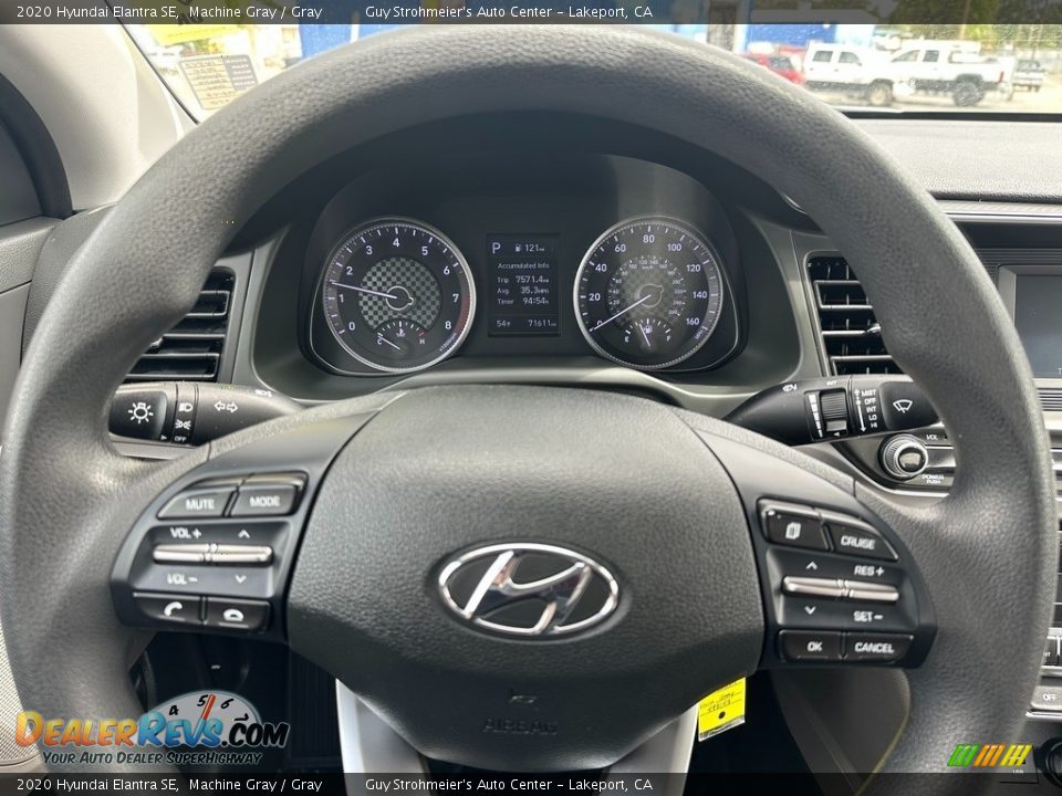 2020 Hyundai Elantra SE Machine Gray / Gray Photo #8