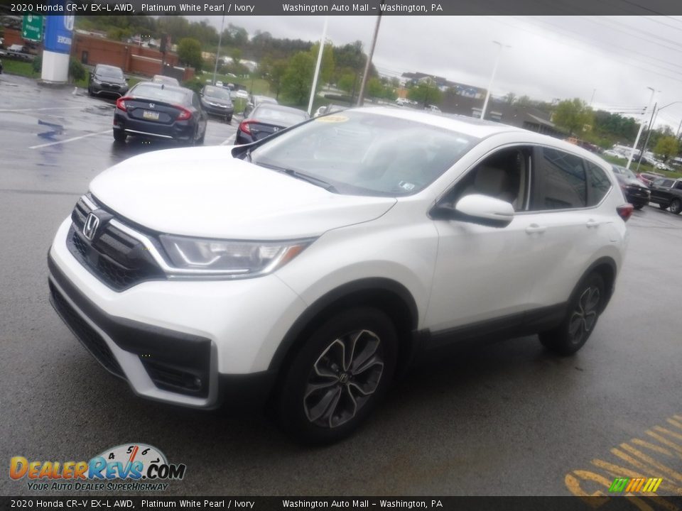 2020 Honda CR-V EX-L AWD Platinum White Pearl / Ivory Photo #6