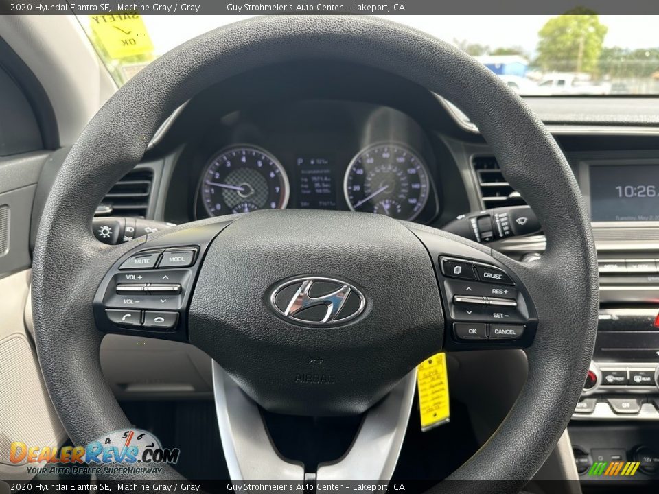 2020 Hyundai Elantra SE Machine Gray / Gray Photo #9