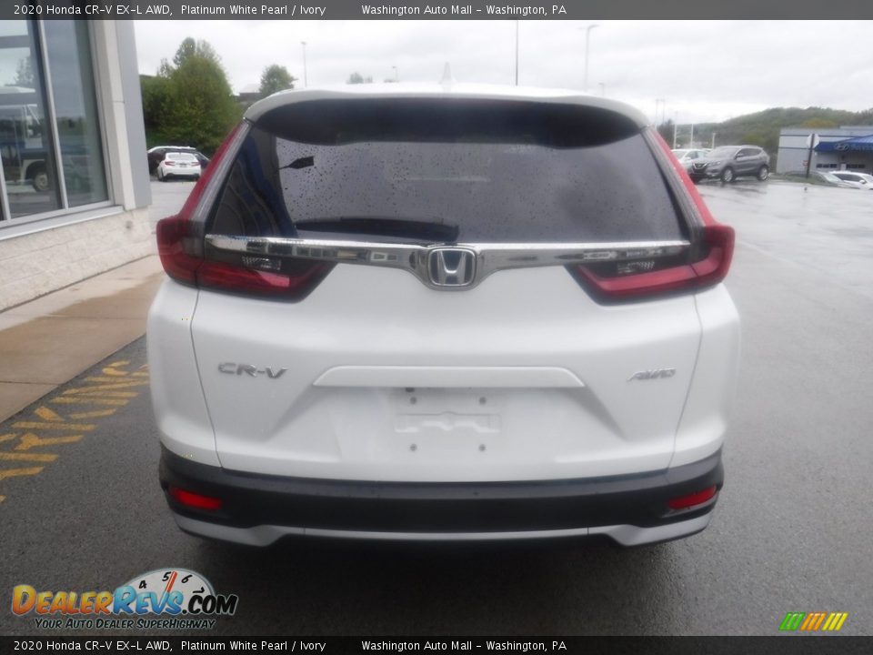 2020 Honda CR-V EX-L AWD Platinum White Pearl / Ivory Photo #9