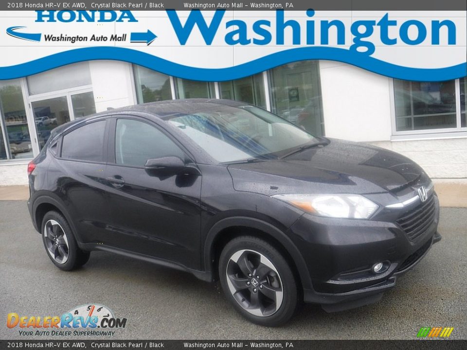 2018 Honda HR-V EX AWD Crystal Black Pearl / Black Photo #1