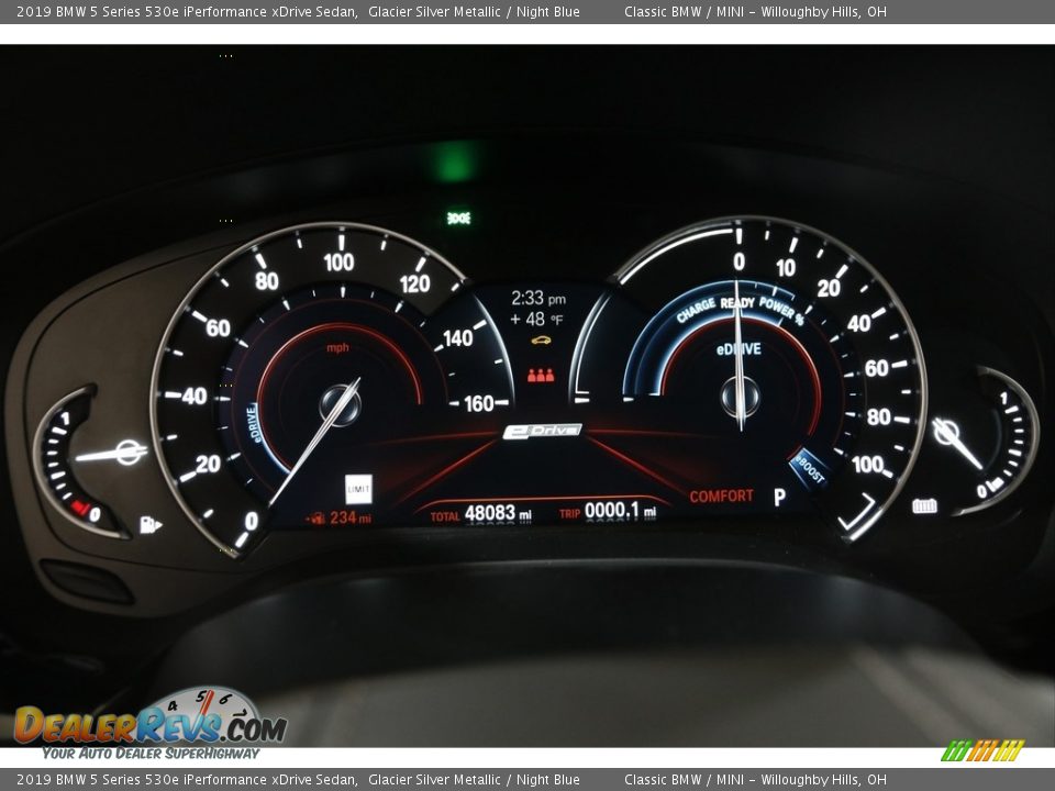 2019 BMW 5 Series 530e iPerformance xDrive Sedan Gauges Photo #10