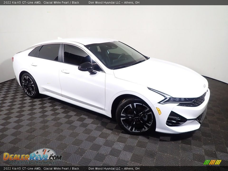 2022 Kia K5 GT-Line AWD Glacial White Pearl / Black Photo #4
