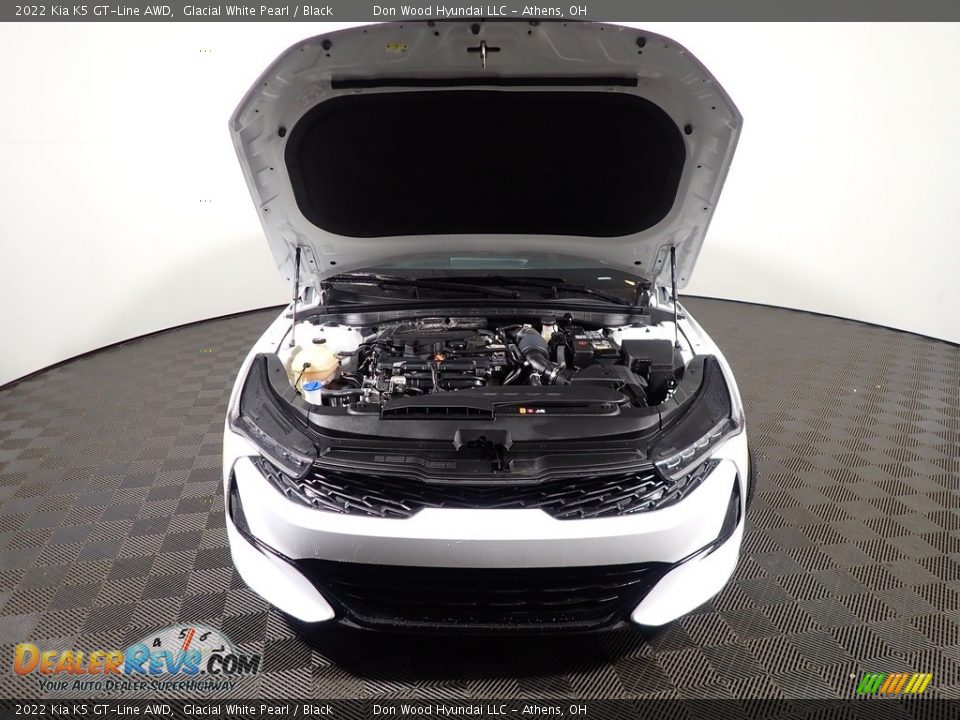 2022 Kia K5 GT-Line AWD Glacial White Pearl / Black Photo #7