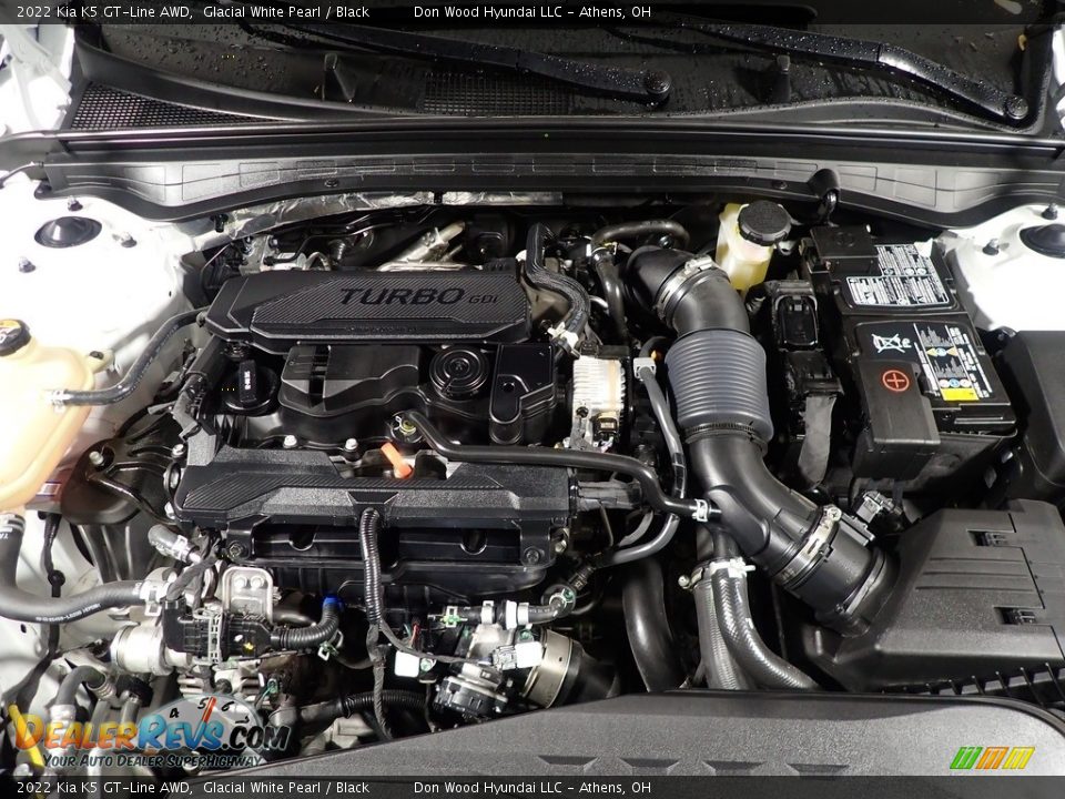 2022 Kia K5 GT-Line AWD Glacial White Pearl / Black Photo #8