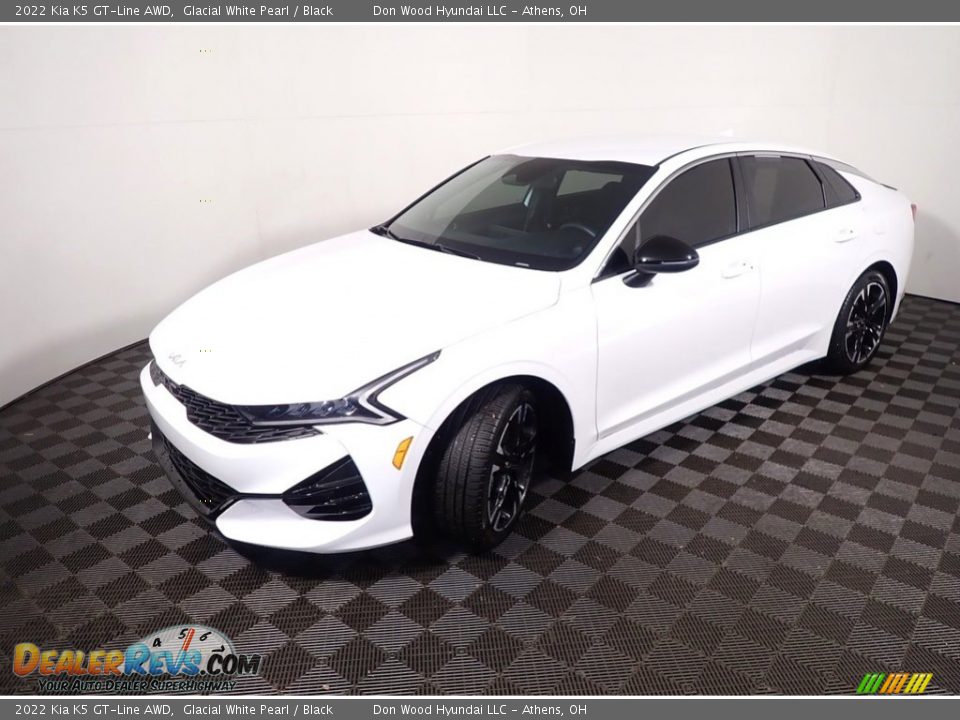 2022 Kia K5 GT-Line AWD Glacial White Pearl / Black Photo #10