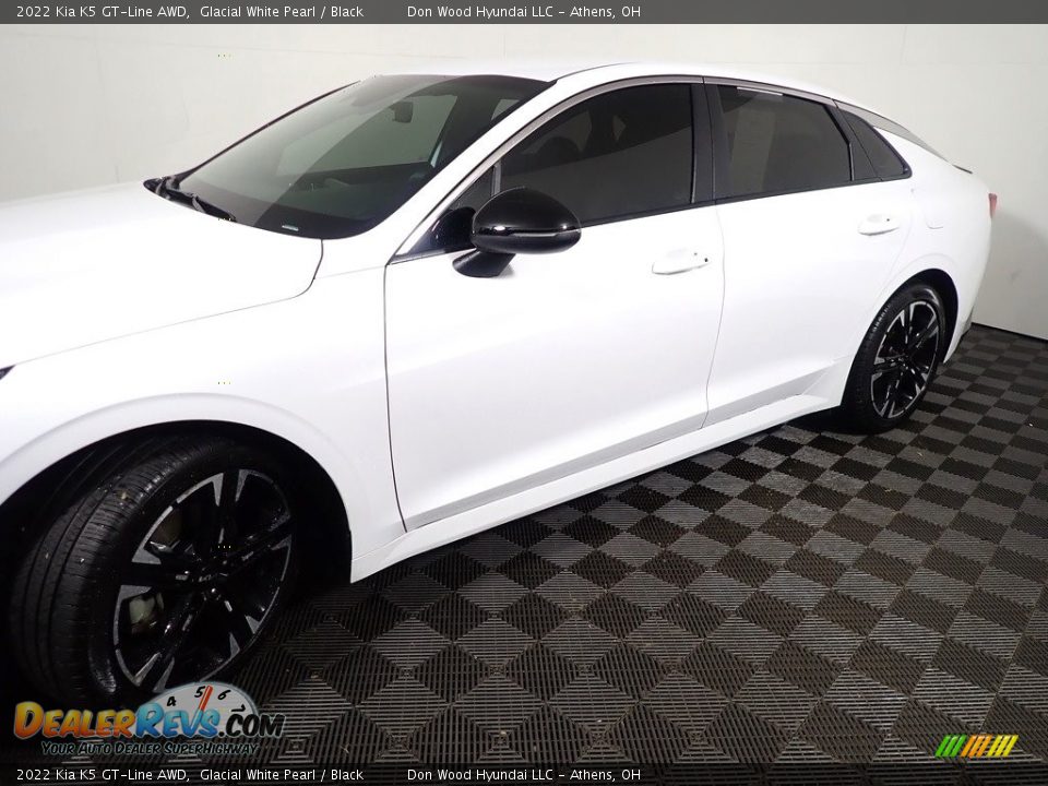 2022 Kia K5 GT-Line AWD Glacial White Pearl / Black Photo #11