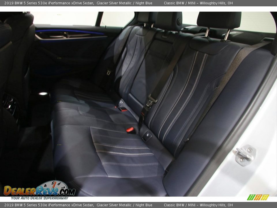 Rear Seat of 2019 BMW 5 Series 530e iPerformance xDrive Sedan Photo #26