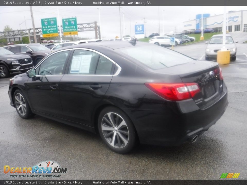 2019 Subaru Legacy 2.5i Crystal Black Silica / Ivory Photo #8