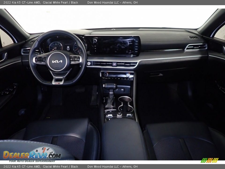 2022 Kia K5 GT-Line AWD Glacial White Pearl / Black Photo #23