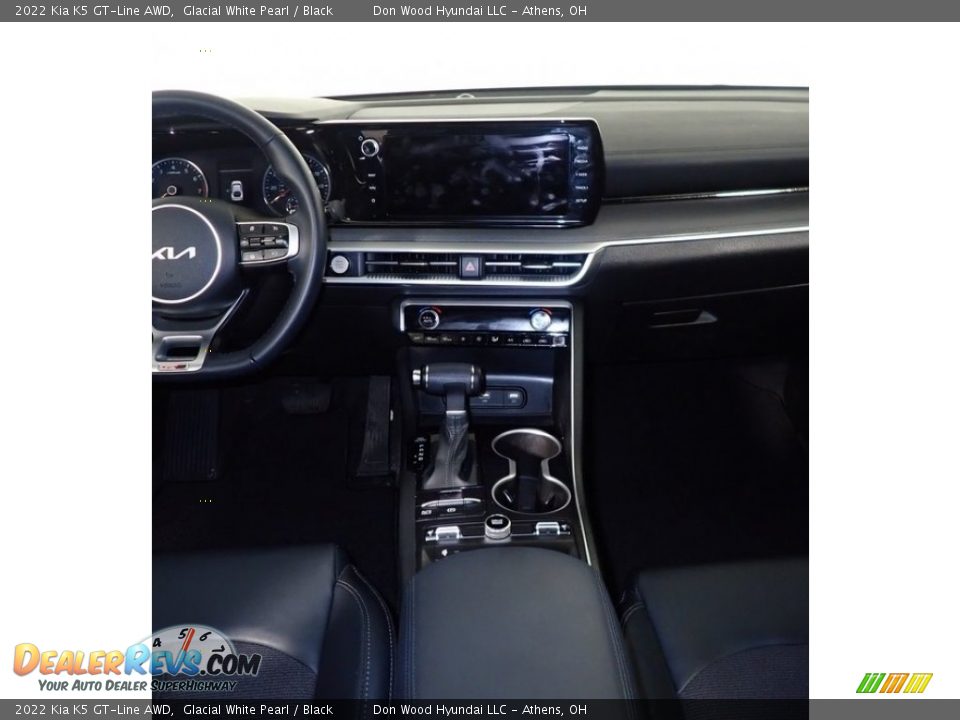 2022 Kia K5 GT-Line AWD Glacial White Pearl / Black Photo #24