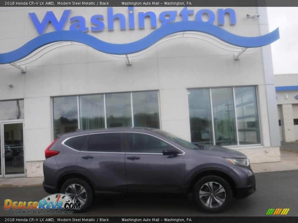 2018 Honda CR-V LX AWD Modern Steel Metallic / Black Photo #2