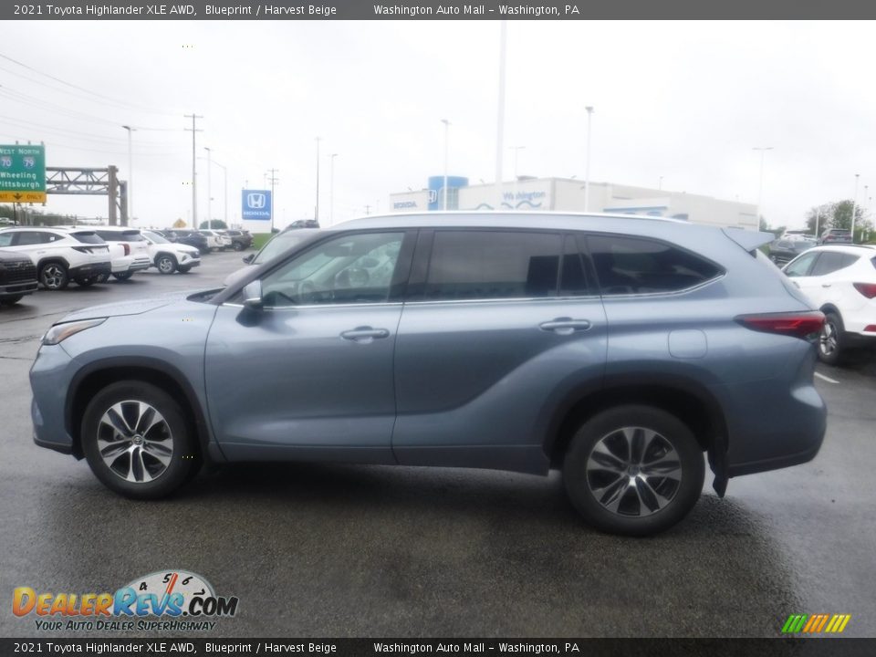 2021 Toyota Highlander XLE AWD Blueprint / Harvest Beige Photo #7