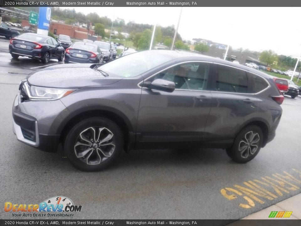 2020 Honda CR-V EX-L AWD Modern Steel Metallic / Gray Photo #7