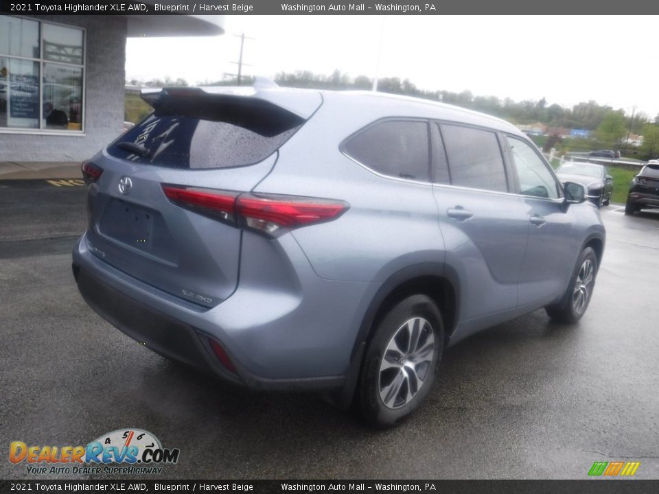 2021 Toyota Highlander XLE AWD Blueprint / Harvest Beige Photo #10