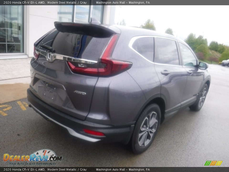 2020 Honda CR-V EX-L AWD Modern Steel Metallic / Gray Photo #11