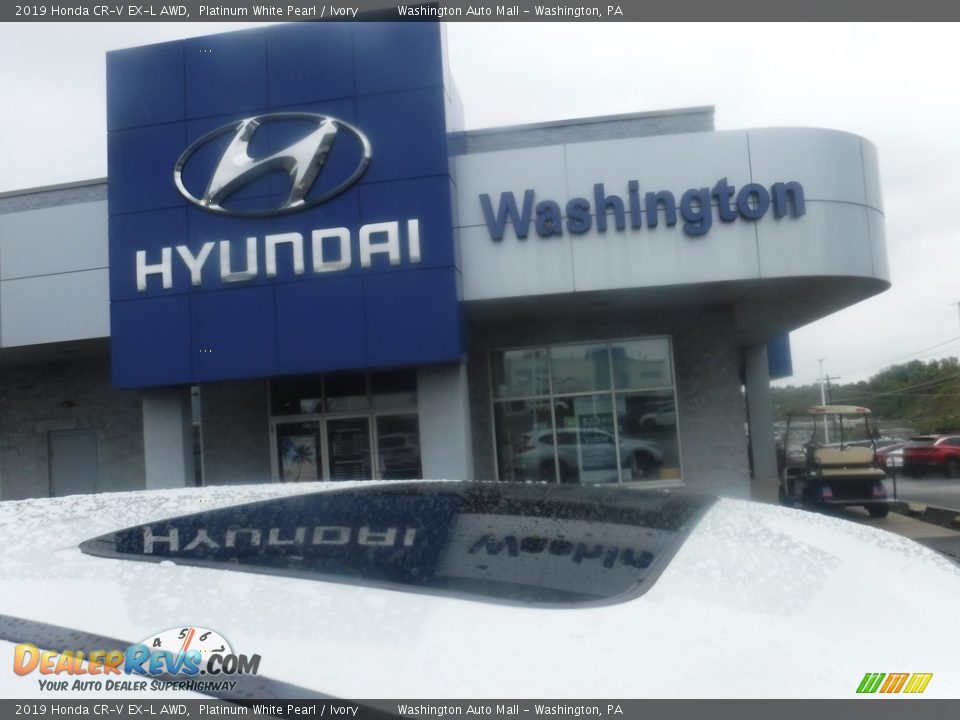 2019 Honda CR-V EX-L AWD Platinum White Pearl / Ivory Photo #3