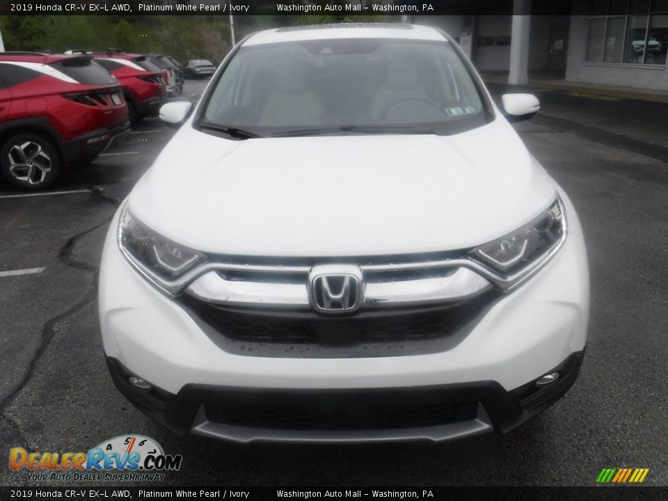 2019 Honda CR-V EX-L AWD Platinum White Pearl / Ivory Photo #5