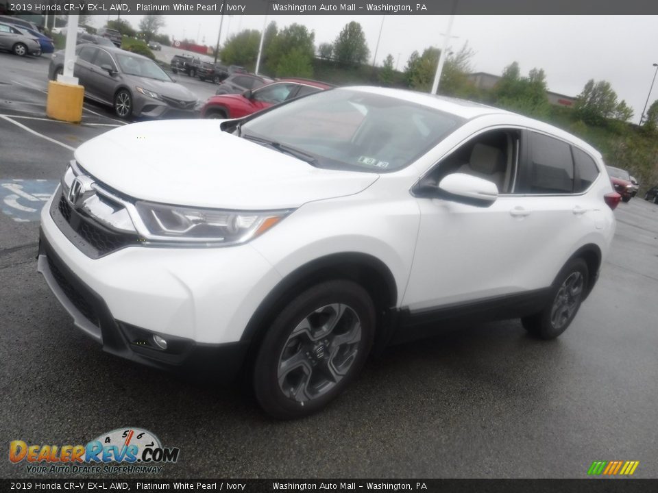 2019 Honda CR-V EX-L AWD Platinum White Pearl / Ivory Photo #6