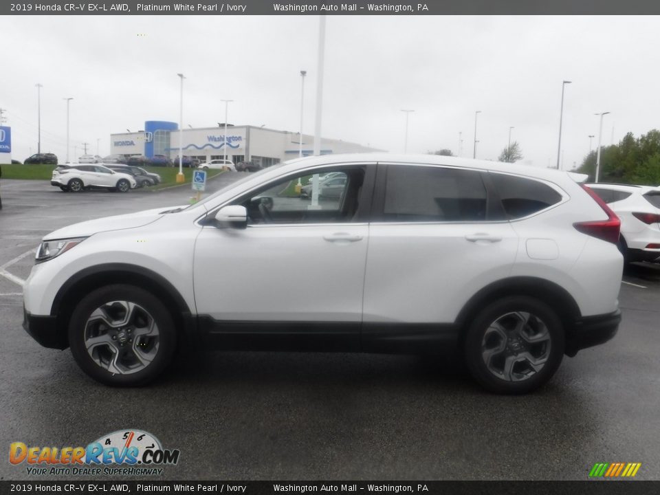 2019 Honda CR-V EX-L AWD Platinum White Pearl / Ivory Photo #7