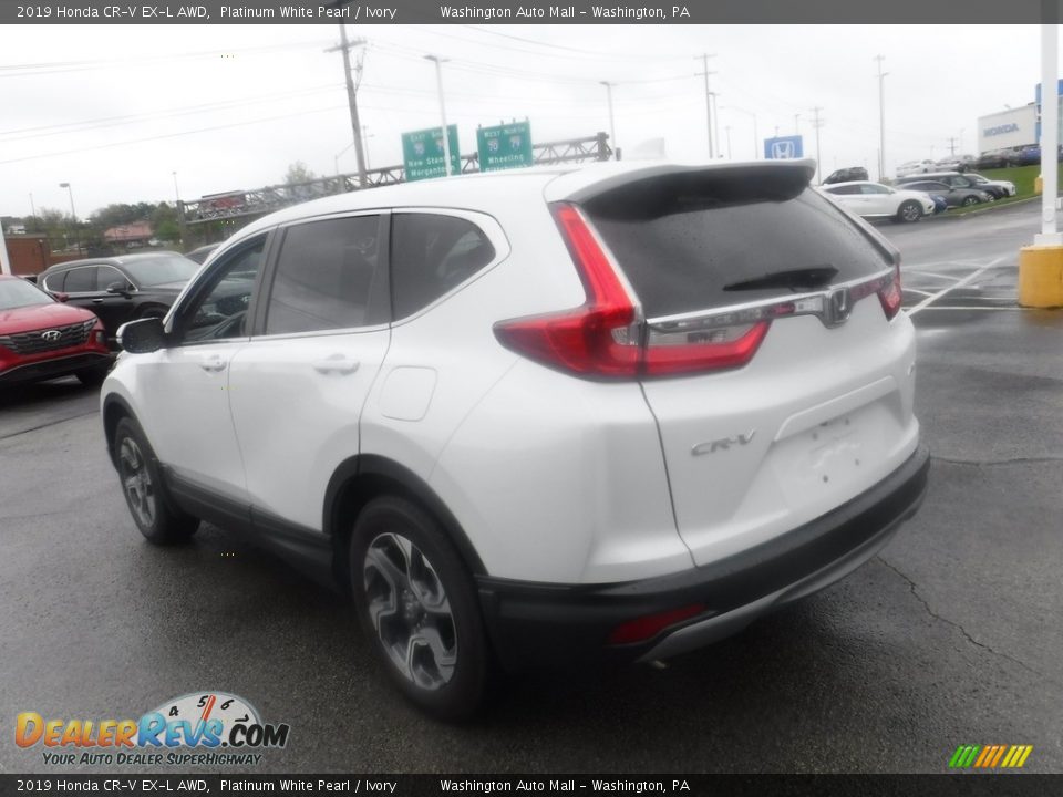 2019 Honda CR-V EX-L AWD Platinum White Pearl / Ivory Photo #8