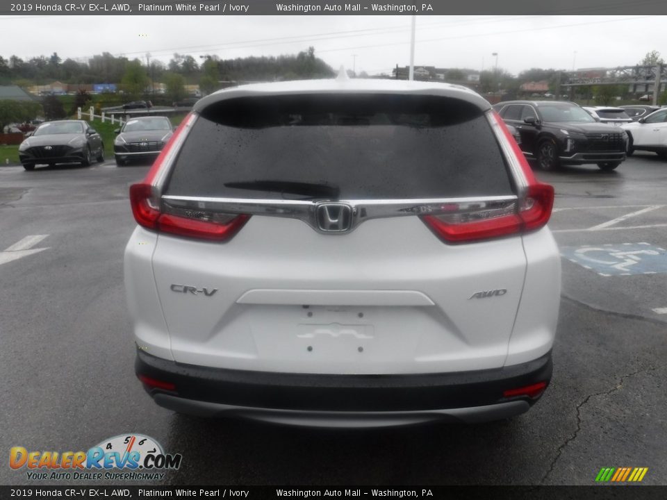 2019 Honda CR-V EX-L AWD Platinum White Pearl / Ivory Photo #9