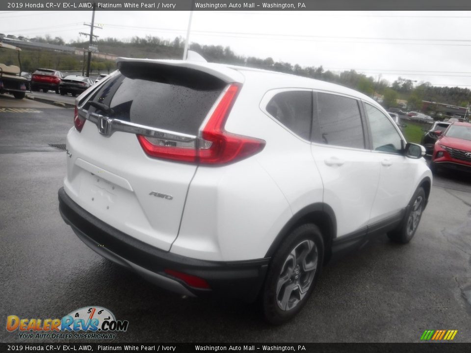 2019 Honda CR-V EX-L AWD Platinum White Pearl / Ivory Photo #10