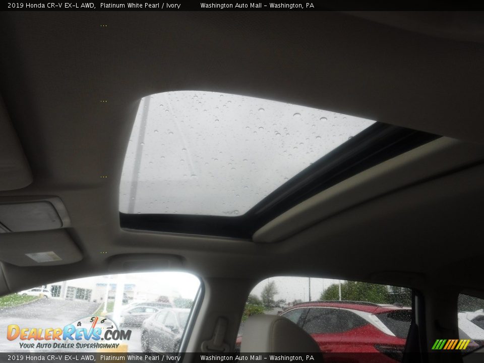 2019 Honda CR-V EX-L AWD Platinum White Pearl / Ivory Photo #12