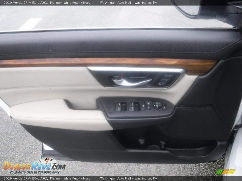 2019 Honda CR-V EX-L AWD Platinum White Pearl / Ivory Photo #13