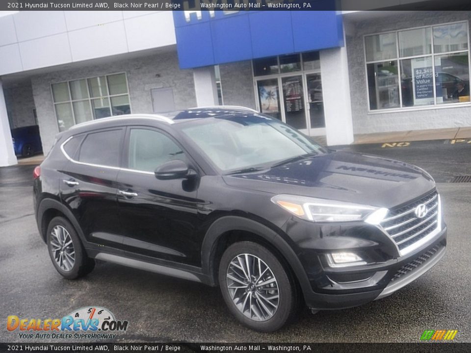 2021 Hyundai Tucson Limited AWD Black Noir Pearl / Beige Photo #1