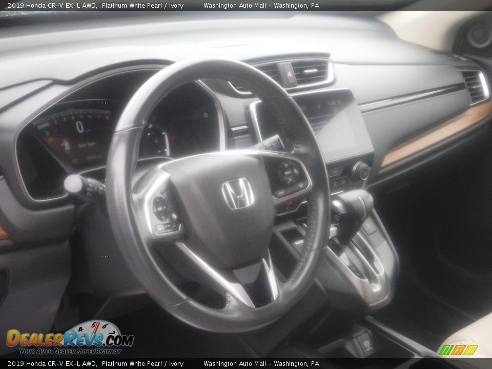 2019 Honda CR-V EX-L AWD Platinum White Pearl / Ivory Photo #15