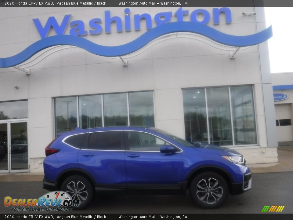 2020 Honda CR-V EX AWD Aegean Blue Metallic / Black Photo #2