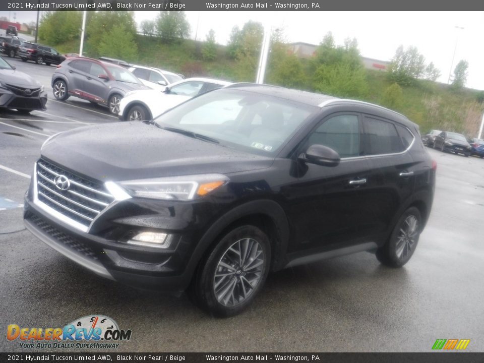 2021 Hyundai Tucson Limited AWD Black Noir Pearl / Beige Photo #5