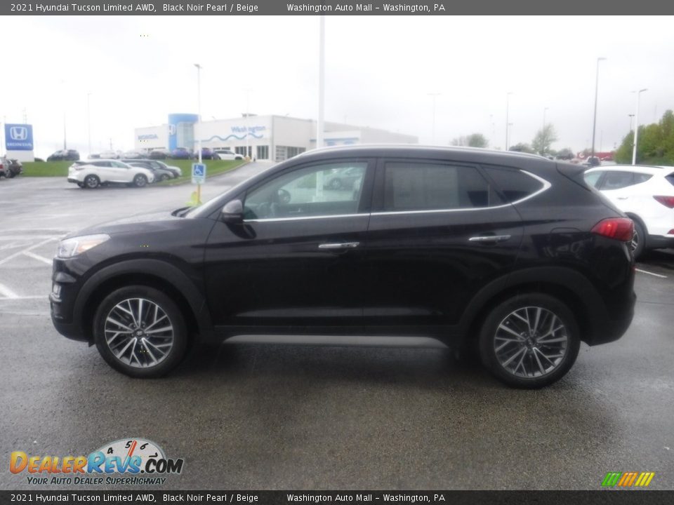 2021 Hyundai Tucson Limited AWD Black Noir Pearl / Beige Photo #6