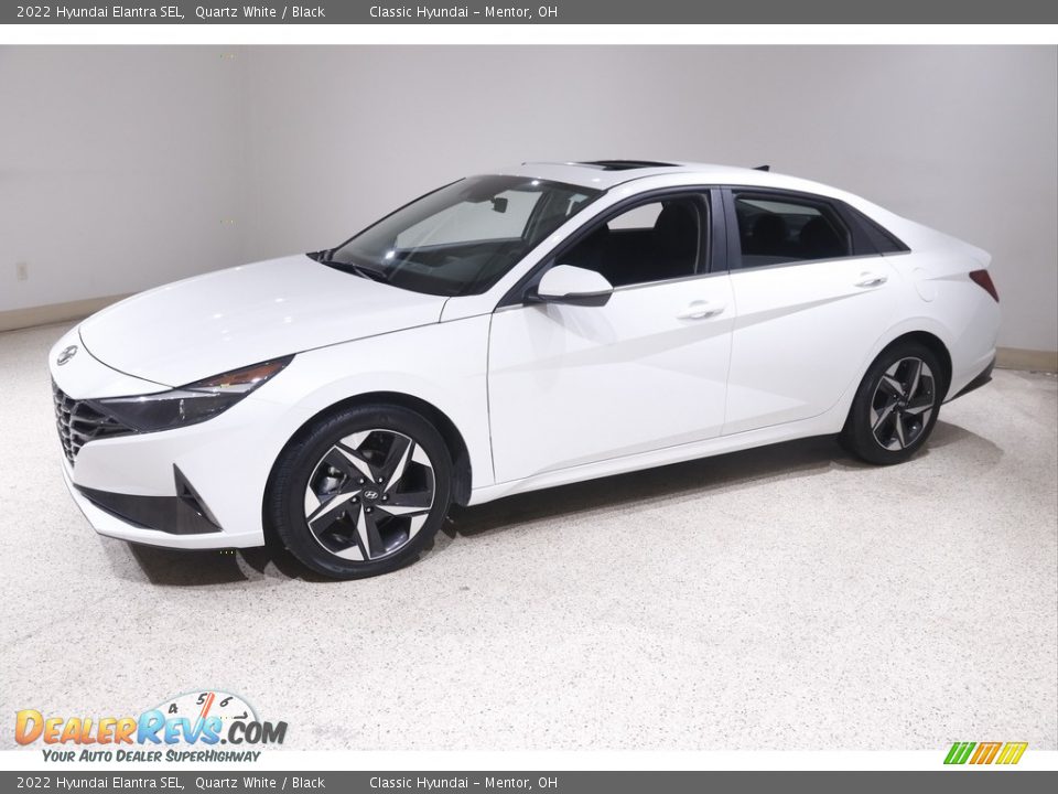 2022 Hyundai Elantra SEL Quartz White / Black Photo #3