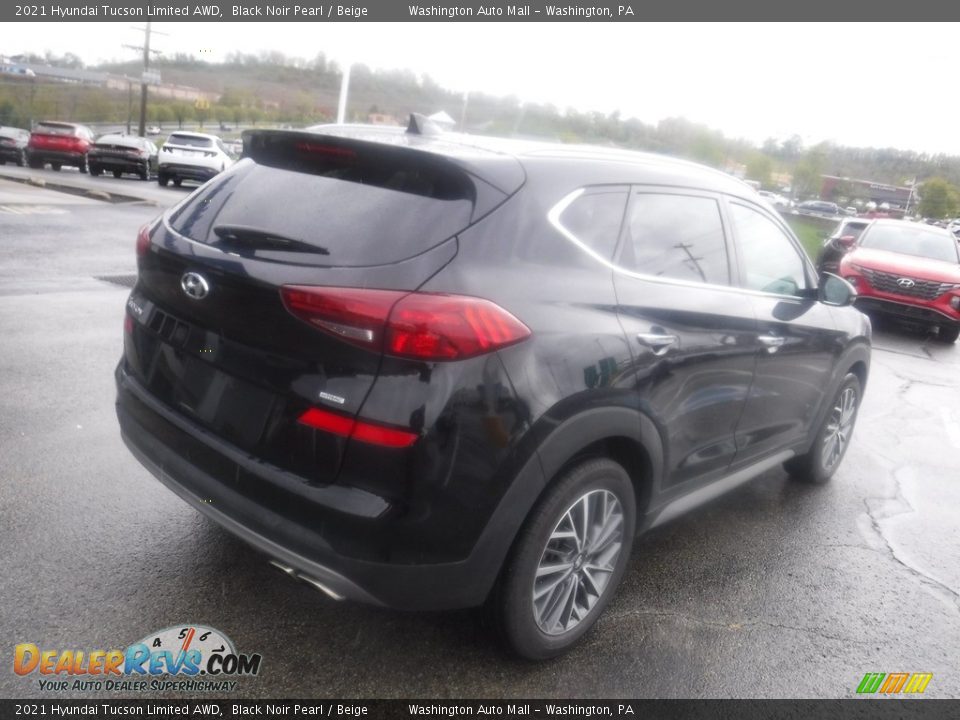 2021 Hyundai Tucson Limited AWD Black Noir Pearl / Beige Photo #9