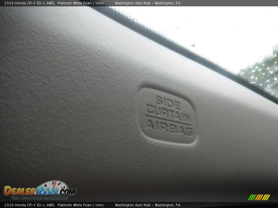 2019 Honda CR-V EX-L AWD Platinum White Pearl / Ivory Photo #25