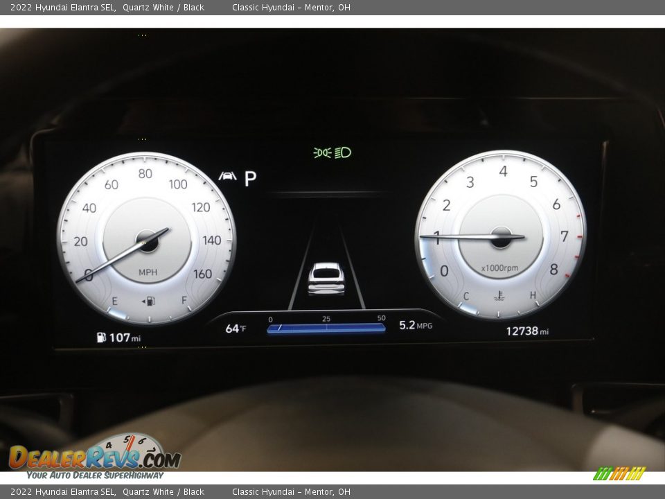 2022 Hyundai Elantra SEL Quartz White / Black Photo #8