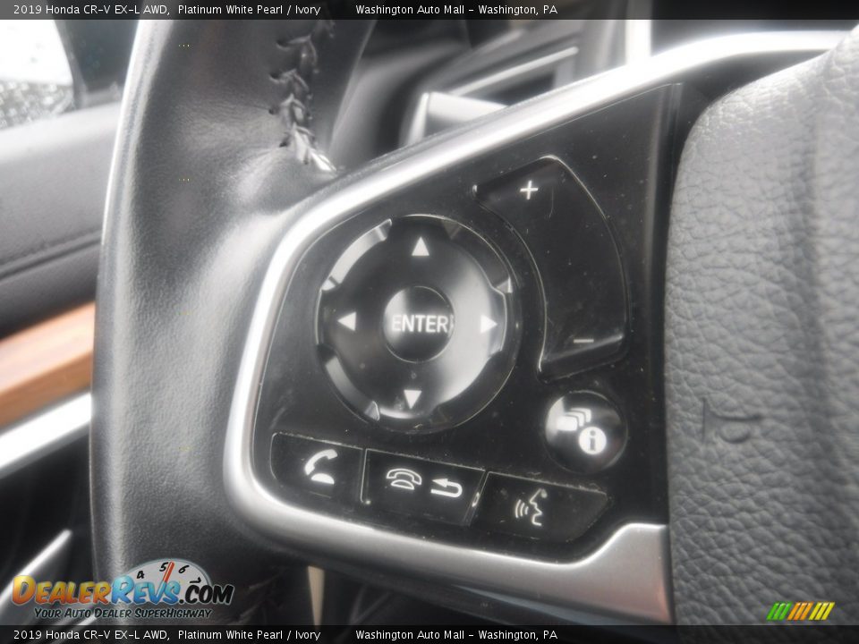 2019 Honda CR-V EX-L AWD Platinum White Pearl / Ivory Photo #26