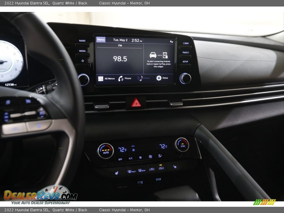 2022 Hyundai Elantra SEL Quartz White / Black Photo #9