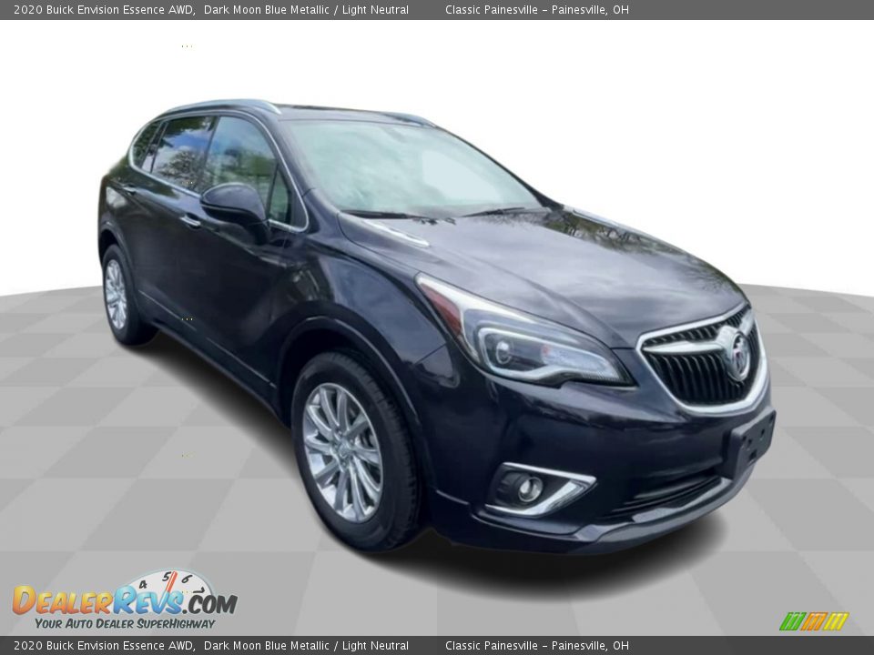 2020 Buick Envision Essence AWD Dark Moon Blue Metallic / Light Neutral Photo #2