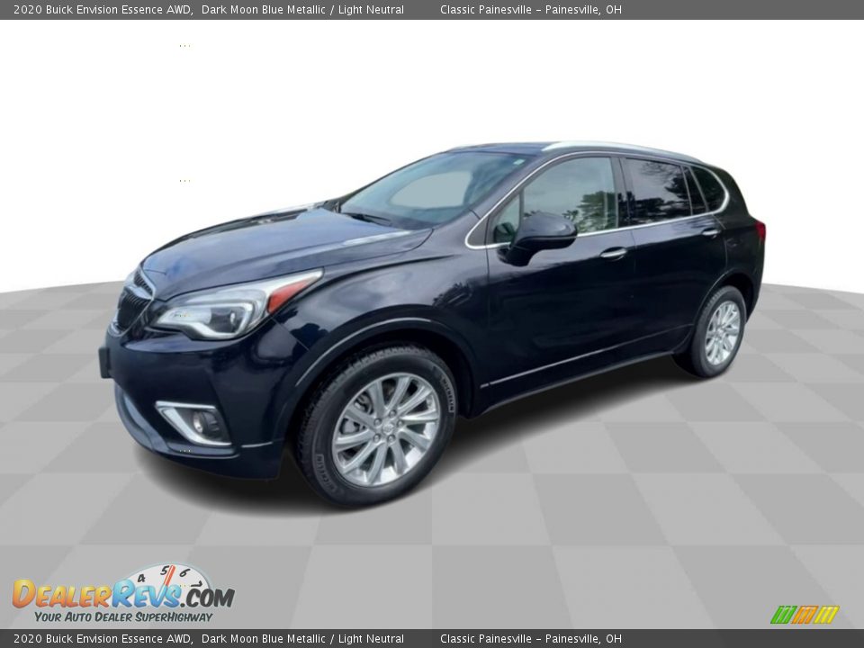 2020 Buick Envision Essence AWD Dark Moon Blue Metallic / Light Neutral Photo #4