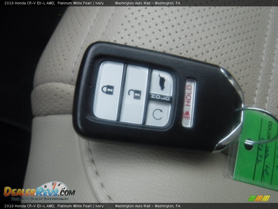 2019 Honda CR-V EX-L AWD Platinum White Pearl / Ivory Photo #32