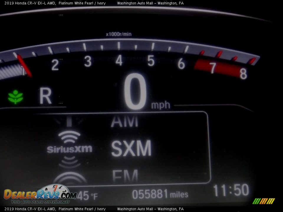 2019 Honda CR-V EX-L AWD Platinum White Pearl / Ivory Photo #34