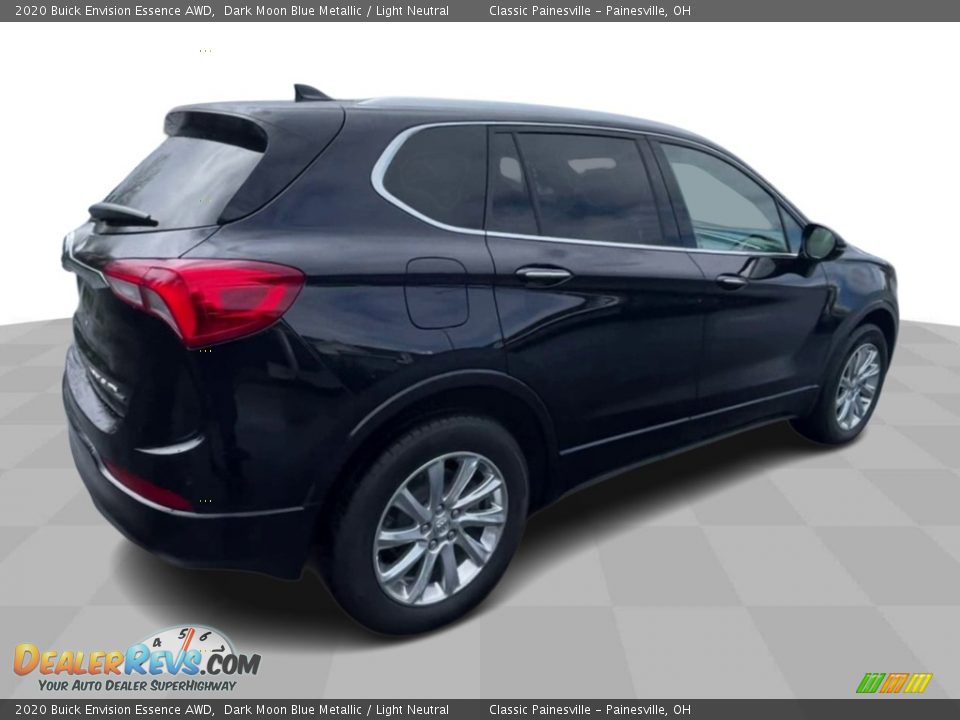 2020 Buick Envision Essence AWD Dark Moon Blue Metallic / Light Neutral Photo #8