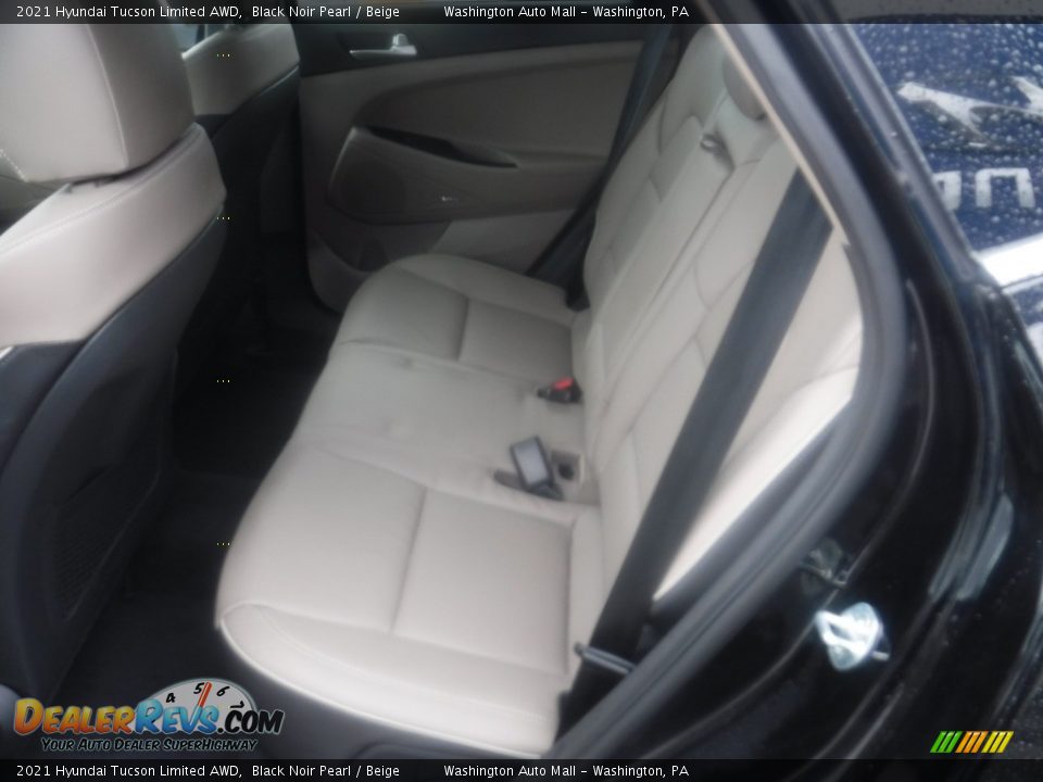 2021 Hyundai Tucson Limited AWD Black Noir Pearl / Beige Photo #30