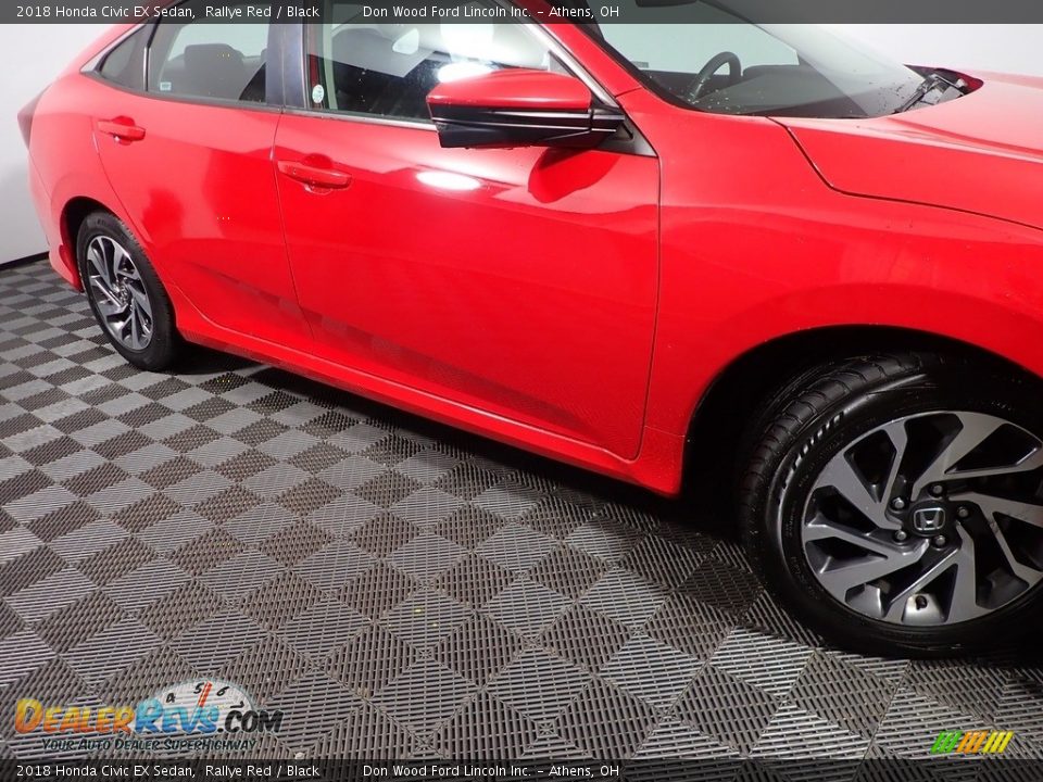 2018 Honda Civic EX Sedan Rallye Red / Black Photo #5