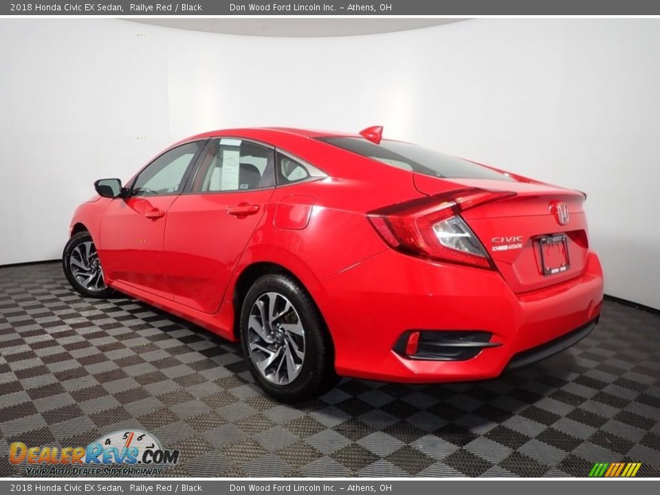 2018 Honda Civic EX Sedan Rallye Red / Black Photo #12