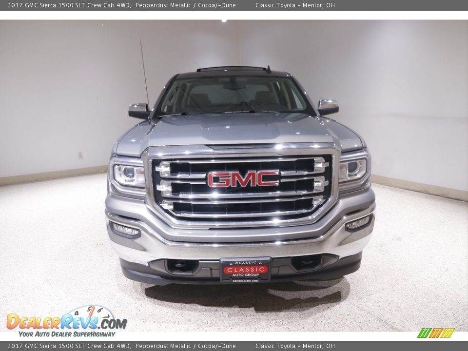 2017 GMC Sierra 1500 SLT Crew Cab 4WD Pepperdust Metallic / Cocoa/­Dune Photo #2