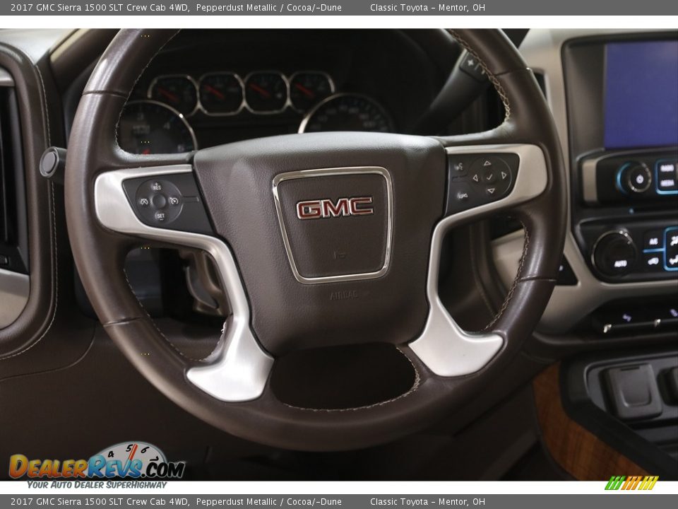 2017 GMC Sierra 1500 SLT Crew Cab 4WD Steering Wheel Photo #8